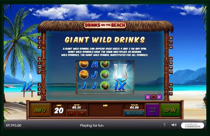 Baru Dari Playtech! Slot Online Drinks on the Beach