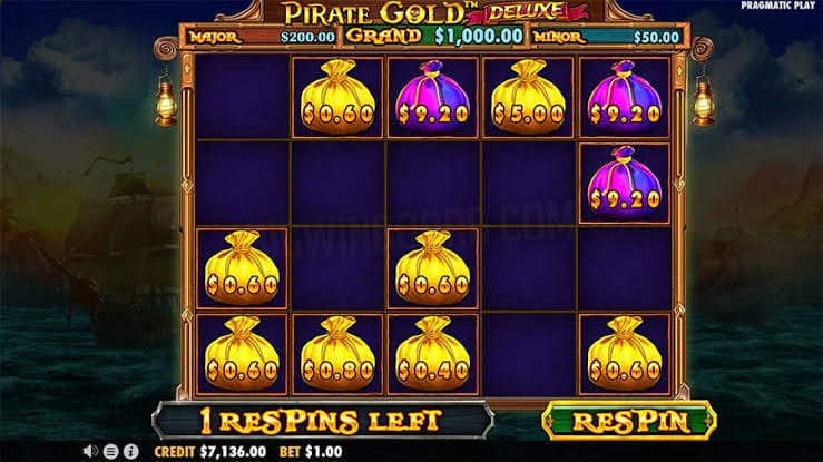 Mengambil Tema Bajak Laut! - Slot Pirate Gold Deluxe